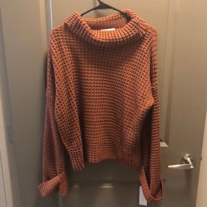 Cropped turtleneck sweater!